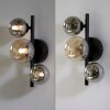 Applique murale Paul-Neuhaus POPSICLE LED Noir, 3 lumières