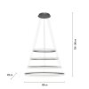 Suspension Paul-Neuhaus TESSARA LED Anthracite, 1 lumière, Télécommandes