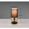 Lampe de table Trio ELIO Noir, 1 lumière