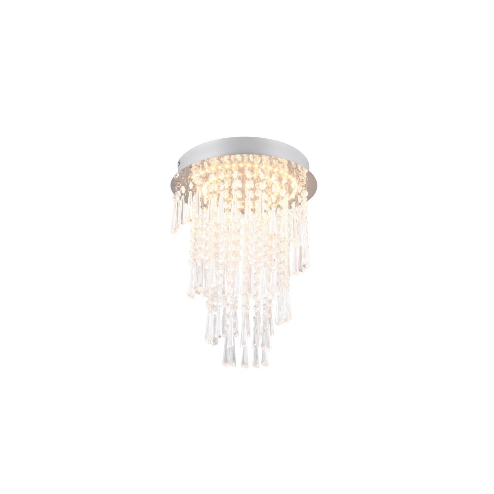 Plafonnier Reality POMP LED Chrome, 1 lumière, Télécommandes main product photo