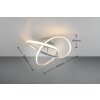 Plafonnier Reality MEO LED Titane, 1 lumière