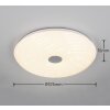 Plafonnier Reality GRAVITY LED Blanc, 1 lumière, Télécommandes