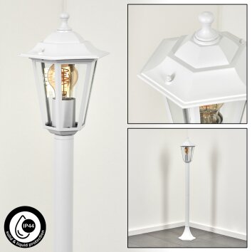 Borne lumineuse Loria Blanc, 1 lumière Borne lumineuse Loria Blanc, 1 lumière
