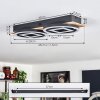 Plafonnier Taboneira LED Écru, Noir, 2 lumières