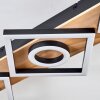 Plafonnier Taboneira LED Écru, Noir, 3 lumières