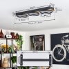 Plafonnier Taboneira LED Écru, Noir, 3 lumières