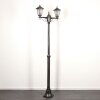 Réverbère Loria Noir, Argenté, 2 lumières