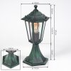 Borne lumineuse Loria Vert, Noir, 1 lumière