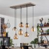 Suspension Echallens Argenté, 7 lumières