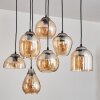 Suspension Echallens Argenté, 7 lumières