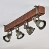Plafonnier Pehefito Brun, Noir, 4 lumières