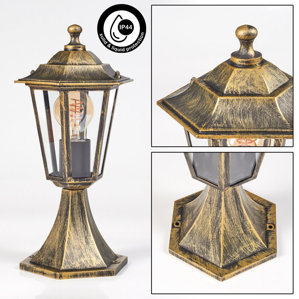 Borne lumineuse Loria Brun, Or, Noir, 1 lumière main product photo