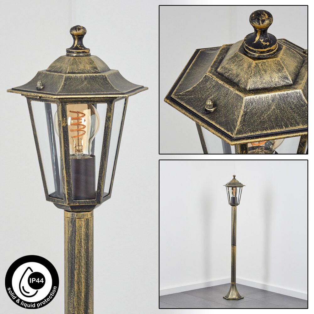Borne lumineuse Loria Brun, Or, Noir, 1 lumière main product photo