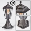 Borne lumineuse Loria Noir, Argenté, 1 lumière