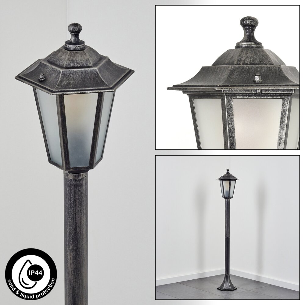 Borne lumineuse Loria Noir, Argenté, 1 lumière main product photo