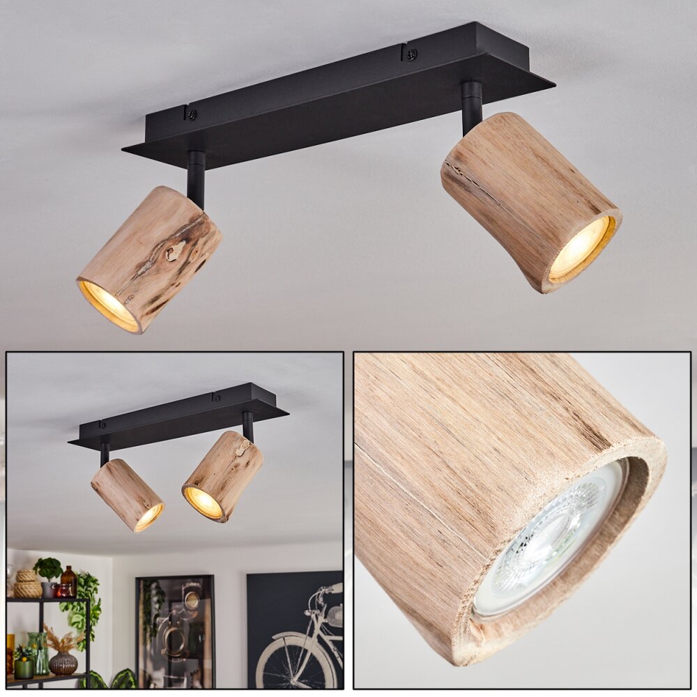 Plafonnier Postigo Noir, 2 lumières main product photo