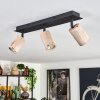 Plafonnier Postigo Noir, 3 lumières