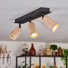 Plafonnier Postigo Noir, 3 lumières