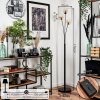 Lampadaire - Verre 12 cm Bernado Ambre, 3 lumières