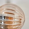 Applique murale - Verre 10 cm, 12 cm Chehalis Ambre, 3 lumières