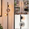 Lampadaire - Verre 10 cm, 12 cm Remaisnil Ambre, Fumé, 3 lumières Lampadaire - Verre 10 cm, 12 cm Remaisnil Ambre, Fumé, 3 lumières