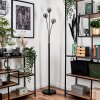 Lampadaire - Verre 10 cm Bernado Fumé, 3 lumières
