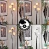 Lampadaire - Verre 12 cm Bernado Blanc, 3 lumières