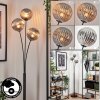 Lampadaire - Verre 15 cm Bernado Fumé, 3 lumières