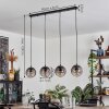 Suspension Evolene Noir, 4 lumières