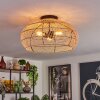 Plafonnier 50 cm Brandala Noir, 3 lumières