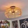 Plafonnier 50 cm Brandala Noir, 3 lumières