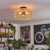 Plafonnier 50 cm Brandala Noir, 3 lumières