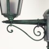 Réverbère Loria Vert, Noir, 2 lumières