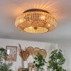 Plafonnier 50 cm Mulstrand Noir, 4 lumières, Télécommandes