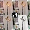 Lampadaire - Verre 10 cm Bernado Fumé, 5 lumières