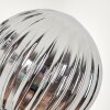 Lampadaire - Verre 10 cm Bernado Fumé, 5 lumières