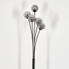 Lampadaire - Verre 10 cm Bernado Fumé, 5 lumières
