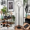 Lampadaire - Verre 12 cm Bernado Blanc, 5 lumières
