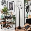 Lampadaire - Verre 12 cm Bernado Argenté, 6 lumières