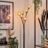Lampadaire - Verre 10 cm Bernado Ambre, 6 lumières