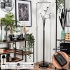 Lampadaire - Verre 12 cm Bernado Blanc, 6 lumières