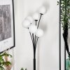Lampadaire - Verre 12 cm Bernado Blanc, 6 lumières