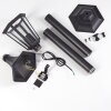 Borne lumineuse Loria Noir, 1 lumière