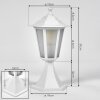 Borne lumineuse Loria Blanc, 1 lumière