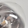 Plafonnier - Verre 15 cm Chehalis Clair, Fumé, 6 lumières