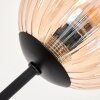 Lampadaire - Verre 10 cm Bernado Ambre, 5 lumières
