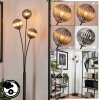 Lampadaire - Verre 12 cm Bernado Fumé, 3 lumières