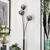 Lampadaire - Verre 12 cm Bernado Fumé, 3 lumières