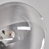 Plafonnier - Verre 12 cm, 15 cm Chehalis Clair, Fumé, 6 lumières