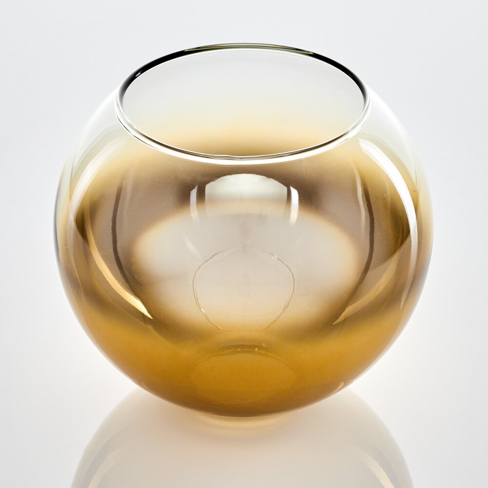 Abat-jour en verre verre de rechange 15 cm Koyoto Or, Clair main product photo